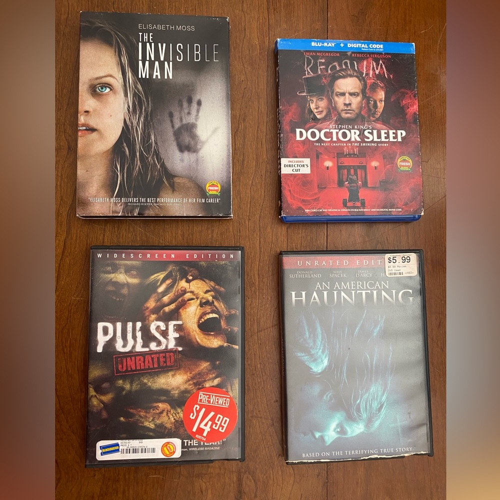 Horror Movies Lot of 4 Pre-Owned DVDs